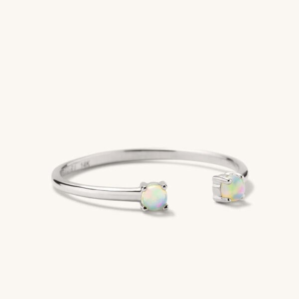 Pavé Diamond Wishbone Ring – Image 2